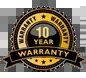 10 year warranty on all roof lights